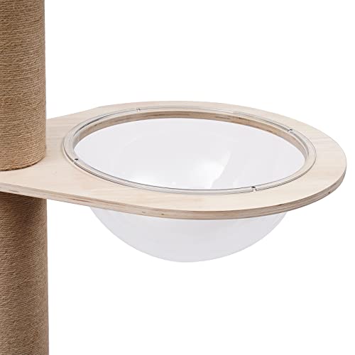 Torre rascador para gatos de 4 niveles ajustable miniatura 6