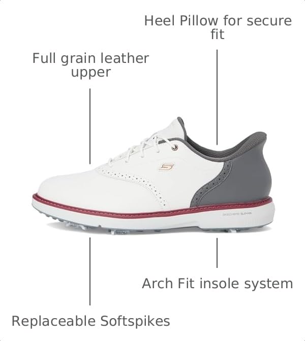Image of Skechers GO GOLF Prestige Slip-in ArchFit Spiked Golf Shoe