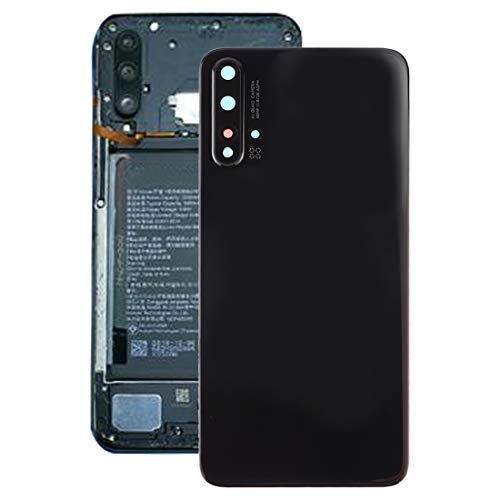 Couvercle de batterie pour Huawei Nova 5 et 5 Pro noir avec vitre de caméra arrière