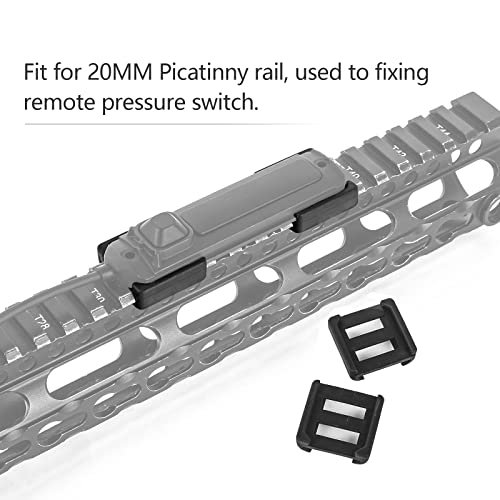 Rdzzwxw Remote Pressure Switch Mount Retaining Clips, Pressure Switch Slot Control Base Pad Panel For Streamlight Protac Tactical Flashlight Scout Light & Peq Laser Sights (4Pcs) #TOP1