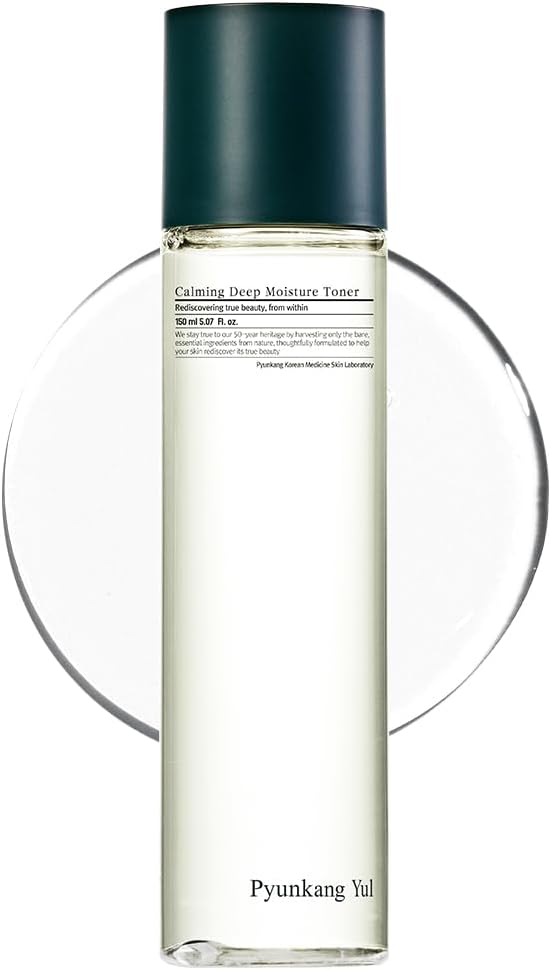 [PKY] Pyunkang Yul Calming Deep Moisture Low pH Toner Instantly Soothes Sensitive Skin, Pore and Sebum Care with AHA, PHA, Non-comedogenic, Vegan, Korean Skincare (5.07 Fl. Oz, 150ml)