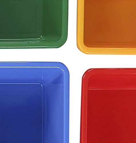 Humble Crew, Natural/Primary Kids' Toy Storage Organizer with 12 Plastic Bins