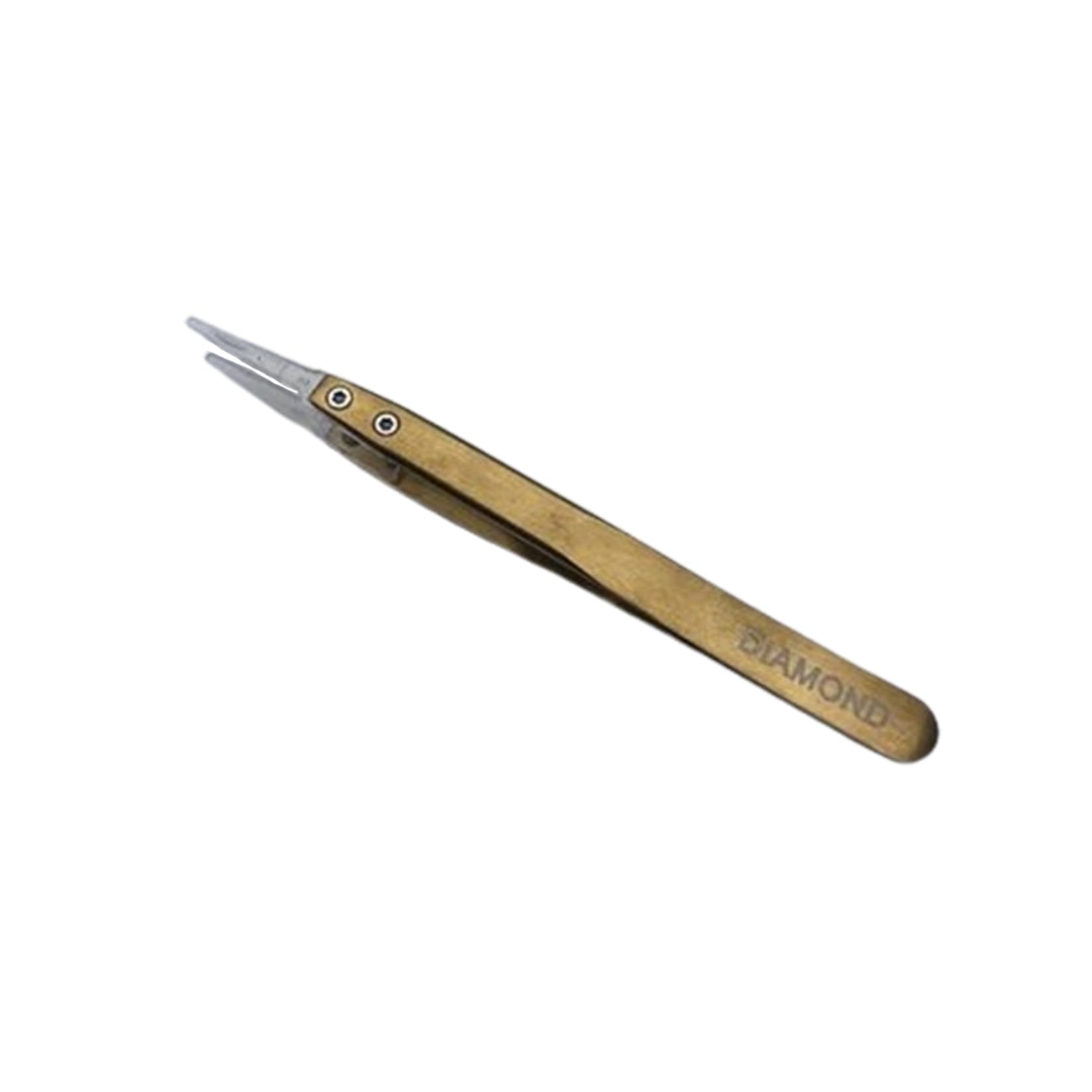 LeTkingok 13CM Achromatic Gemstone Tweezers Transparent Plastic Head Soft Grooved Tip Diamond Jewelry Crafting Making Pick Up Sorting Tool