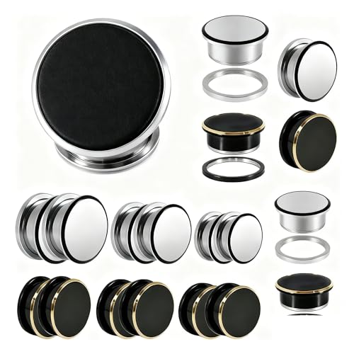 [LHFLHF] XeX C[gl 8-25mm 2Zbg, ~[ubNGbW v[[fUC OlW, SVbNpN Xgb`p {fBWG[(Black,10mm)