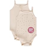 Feathers Baby Girl Tank Top Bodysuit Cotton Undershirts 2 Pack, Size 6M