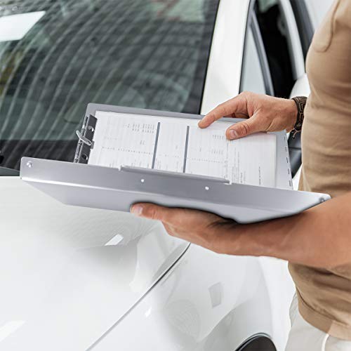 Sunnyclip Aluminum Clipboard With Storage (Legal Size) Form Holder Portfolio Aluminum Metal Binder Heavy Duty With Clip Inside Posse Box, For Office Business Medical Professionals Stationer #TOP6