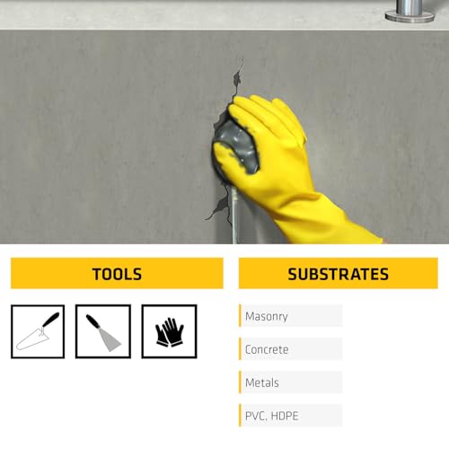 Image of SIKA - Pack of 4 Rapid setting mortar - Sika Monotop 108 Water Plug - For plugging water leakage instantly - 5kg