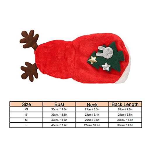 Casaco quente de natal para cachorro, roupas de cosplay de cachorro de halloween roupas de cosplay d