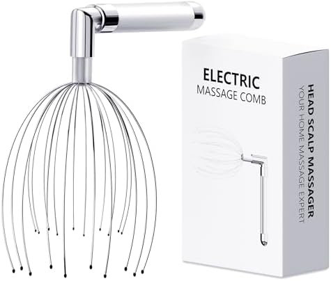 Head Massager Scalp, Vibrating Electric Scalp Massagers, Battery ...