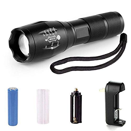 2Pcs Military Grade 5 Mode XML T6 L3000 Lumens Tactical Led Waterproof Flashlight