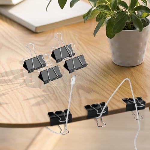 Image of Ufmarine Extra Large Binder Clips 2 inch, (10 Pcs) Big Paper Clips for Office Supplies