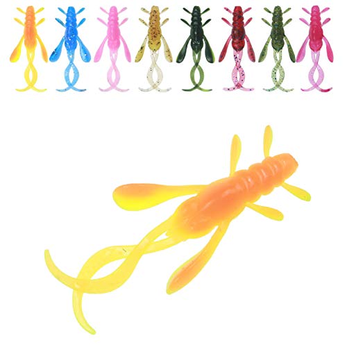 Iscas falsas, 5 peças/conjunto de 5 cm, iscas artificiais artificiais iscas - Atrovirens