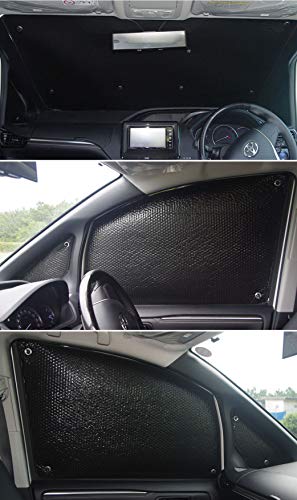 フロント/フロントサイドのみ車種別サンシェード ノア ヴォクシー80系 エクスワイア専用 日よけ 車中泊 車内泊 キャンプ カーシェード