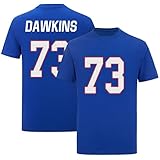 DION Dawkins Blue 73# for Mens/Womens/Kid Football T-Shirt No Brand/Logos 100% Cotton