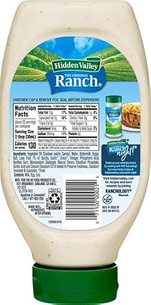 Hidden Valley Easy Squeeze Original Ranch Salad Dressing and Topping, 20 Ounce Bottle (Package May Vary) (Pack of 2)