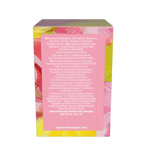Image of Taylors of Harrogate Rose Lemonade Herbal Tea Bags, 20ct (Pack of 6)