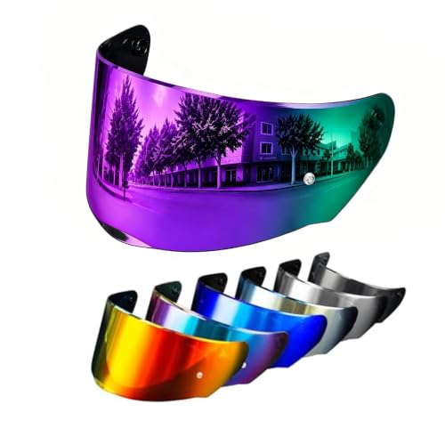 Image of PSLER Shatterproof Helmet Visor for Assault Rapid FF320 FF353,Deep Purple | Impact-Resistant ,UV400 Protection, Motorcycle Tinted Face Shield for Assault Rapid FF320 FF353 FF328 ,Visor Replacement