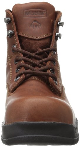 WOLVERINE Unisex Harrison Steel Toe Safety Boot-W, Brown, 6.5 Wide US Women