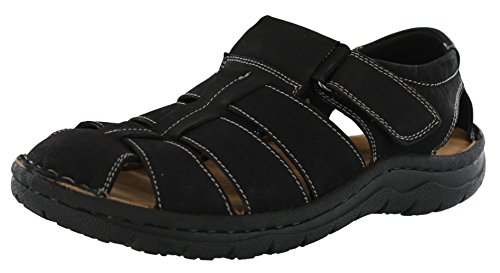 Aldo Rossini Conrad-1 Men's Fisherman's Sandals (11 D(M), Black)
