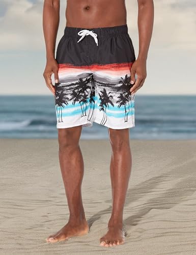 Image of Kanu Surf Men's Big Viper Extended Size Stripe Swim Trunk