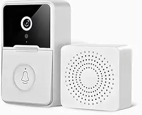 Campainha Com Câmera Vídeo Porteiro Sem Fio Wi-Fi HD Inteligente Smart Home Vê Pelo Celular Recarregável