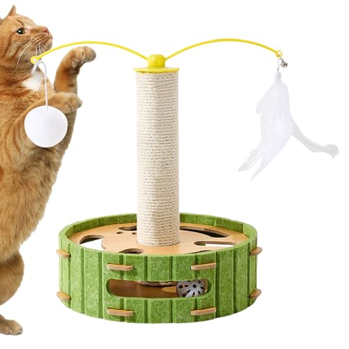 Arbre à chat en sisal et jouet interactif complet pour l'exercice des chatons