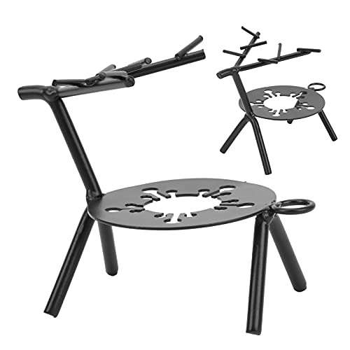 Calentador de sello de cera Exquisito Ciervo Sika Hierro forjado nórdico Mini pintura Laca Horno Estante Estante de cera de fusión para manualidades y proyectos de bricolaje