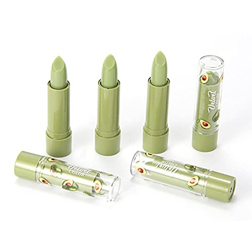 Skynest 2 Pack Avocado Lipstick, Long Lasting Nutritious Lip Balm Lips Moisturizer Magic Temperature Color Change Lip Gloss (Green)… #TOP5