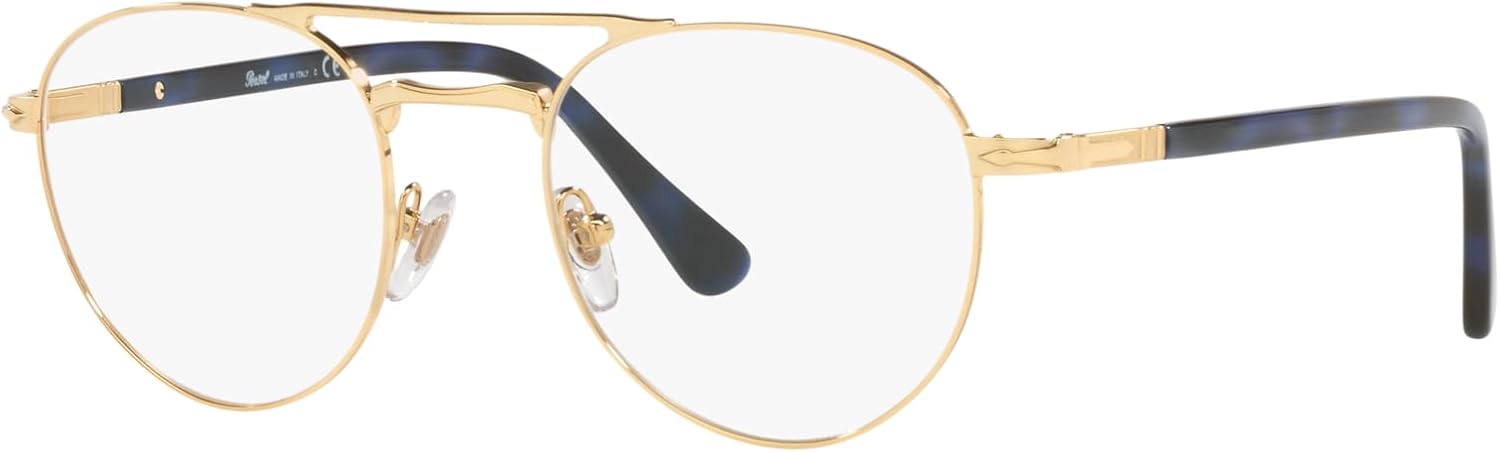 Persol Men's Po2495v Round Prescription Eyewear Frames Gold/Demo Lens 51 Millimeters image 2 of 12 B0BCWX3WGZ