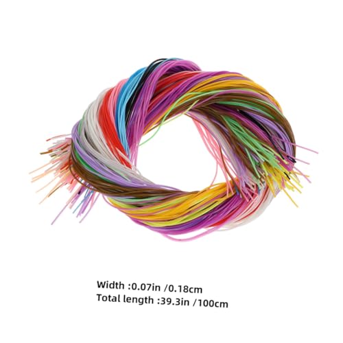 Corde plastique DIY légère lot de 600 pièces multicolores