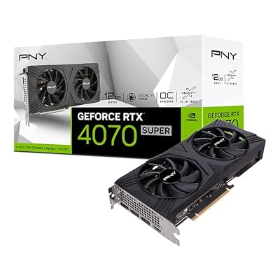PNY GeForce RTX 4070 Super 12GB Verto Overclocked Dual Fan Graphics Card DLSS 3 (Renewed)