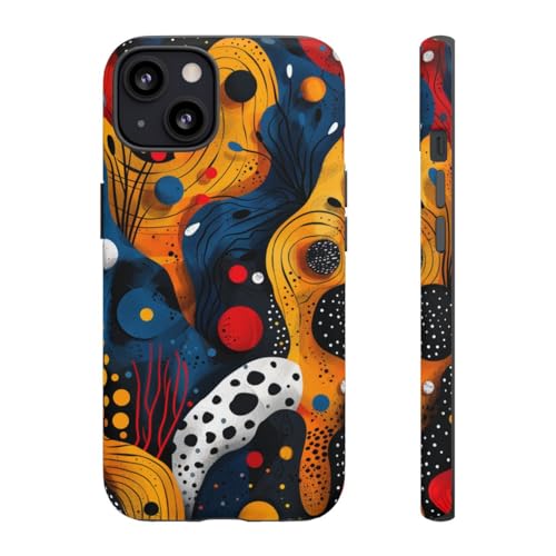 Coque iPhone 13 mate jaune pour éviter les traces et protéger l'appareil