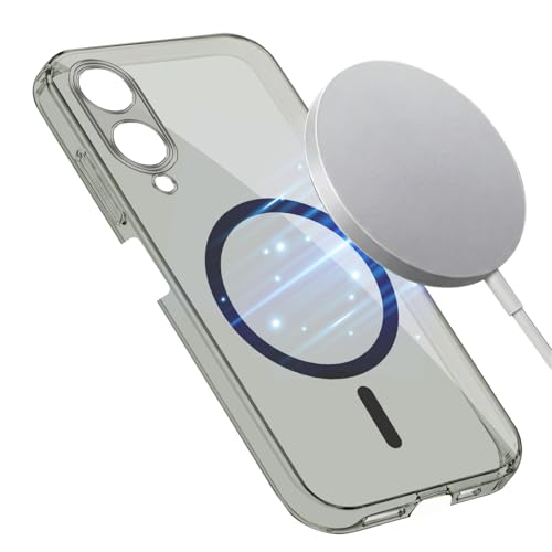 Image of Jkobi Lifetime Anti-Yellow MagSafe Compatible Clear Back Cover Case for Vivo Y17s (Sleek Hard Crystal | Shockproof and Camera Protection)