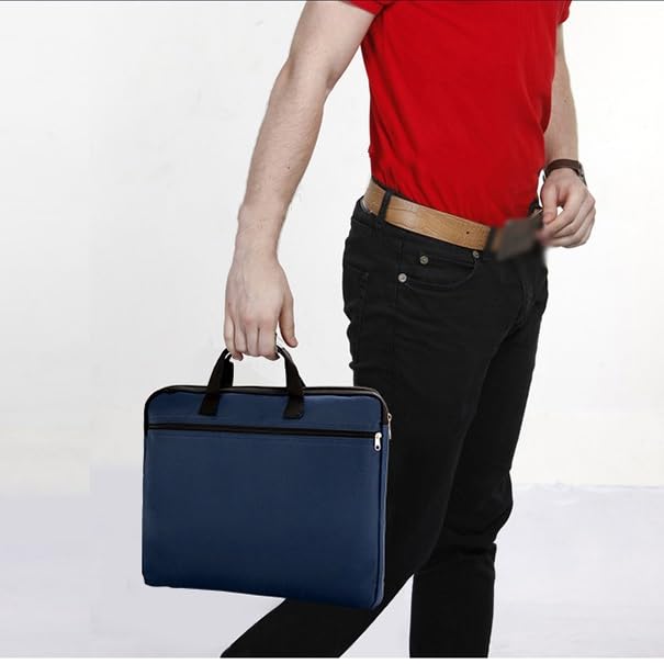 Portable Document Bag Canvas Bag Large Men Women Handbag Multi-Layer Information Bag Briefcase Meeting4