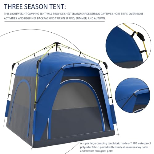 Carpa automática para 4 personas para camping miniatura 4