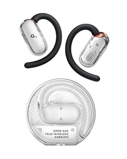 soundcore V40i by Anker, Open-Ear Earbuds, Clear Design, Lidless Case, 4 Adjustable Positions for Every Ear Size, Richer Bass, IP55, 21H Playtime, AI Clear Calls, Bluetooth 5.4, App Control