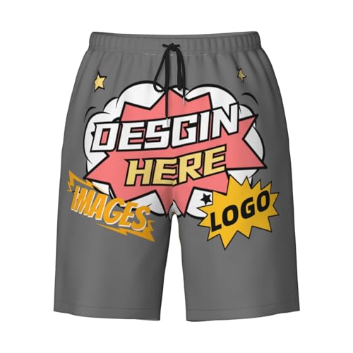Custom Swim Trunks Swim Trunks for Men Custom Shorts Design Your Text with Lightweight/Quick Drying3