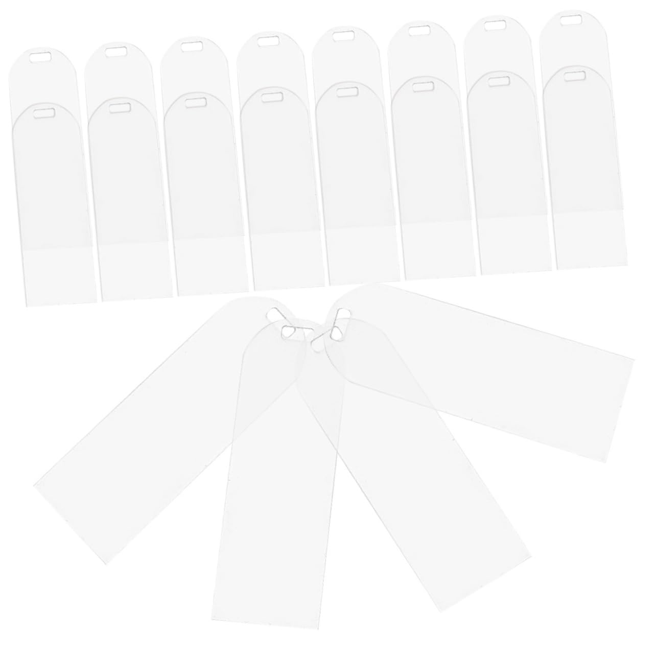 NUOBESTY 4 Sätze Transparentes Leeres Lesezeichen Sublimations-lesezeichen Quaste Vintage- Bookmarks Book Marks Mehrzweck- Diy Acryl 20 Stück * 4
