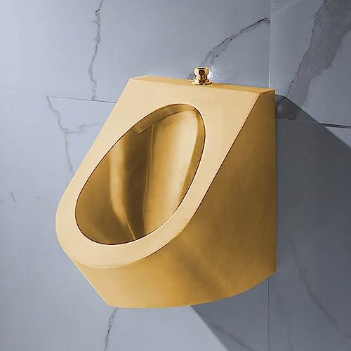 OTQEFTN Wall-Mounted Men's Flushing Urinal, Induction Adult Urinal Commercial Bathroom Toilet Urinal, Anti-Odor Anti-Clog Toilet Urine Diverter, Male Sanitary