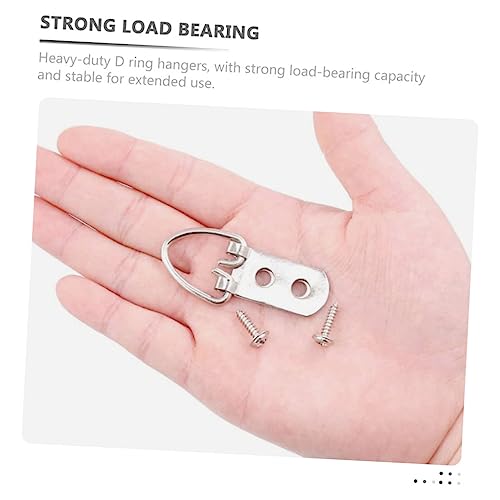 Image of 50pcs d Picture Hangers Heavy Duty Metal Hooks for Framing for Home Office Gallery and Weddings Robust Wall Hardware for Hanging Paintings and Photos