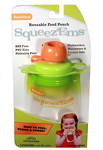 BooginHead Squeez'Ems Reusable Food Pouches (2 Pouches)