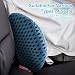 LUPATDY Rückenkissen Lendenkissen - lordosenstütze Auto,Memory Foam Rückenstützkissen,lendenwirbelkissenfür Autositze, Bürostuhl,Komfort und Weichheit (Hellgrau mit Blau)