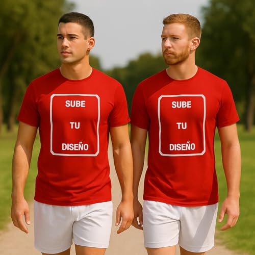 C&P Camiseta Personalizada, Manga Corta, Tejido técnico, impresión de Calidad, Elige tu Talla y Color Ideal.