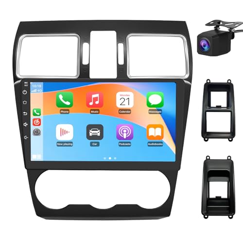 Junsun 5G WiFi 64GB ROM Car Radio Stereo for Subaru Forester 2015 2016 2017 2018 Suitable for Factory Sound System,Wireless CarPlay/Android Auto,GPS DSP RDS,Upgrade BT 5.0 AM/FM with Backup Camera