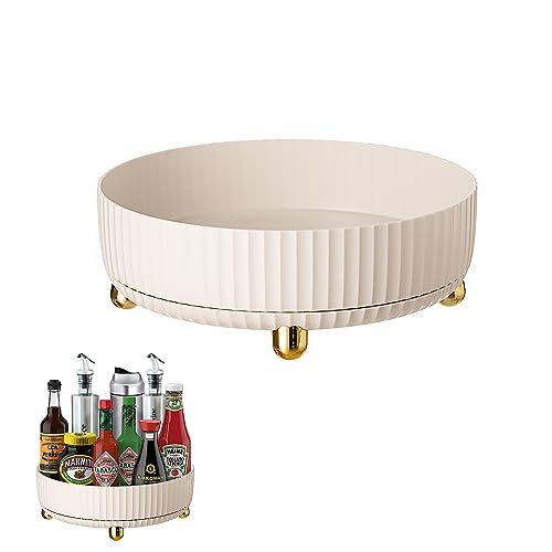 KLOUZE Plateau Tournant, 360°Rotatif Plateau Tournant Frigo Porte Epices Rotatif pour Réfrigérateur Cuisine Salle de Bain