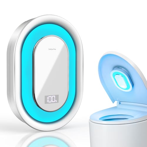 XuEpeTim Smart Toilet UV-C Sanitizing &Odor-Control System Motion-Activated Chemical-Free Automatic Deodorizer with Safety Sensor & Long-Life Rechargeable Battery