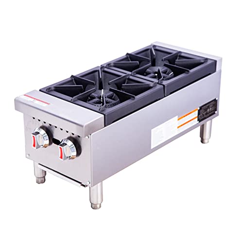 Hakka 2-Burner Gas Countertop Hotplates - Compact, Durable, and Efficient Cooking Solution
