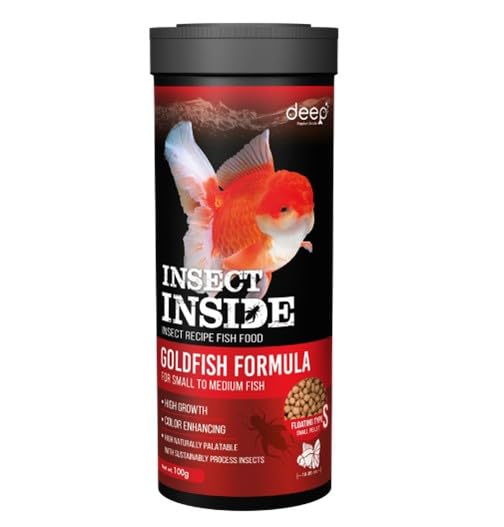 Image of Deep, Insect Inside (Cricket) for High Protein Super Premium Gold Fish Formula for High Growth & Colour Enhancing Floating Small Pellet 100 Gm