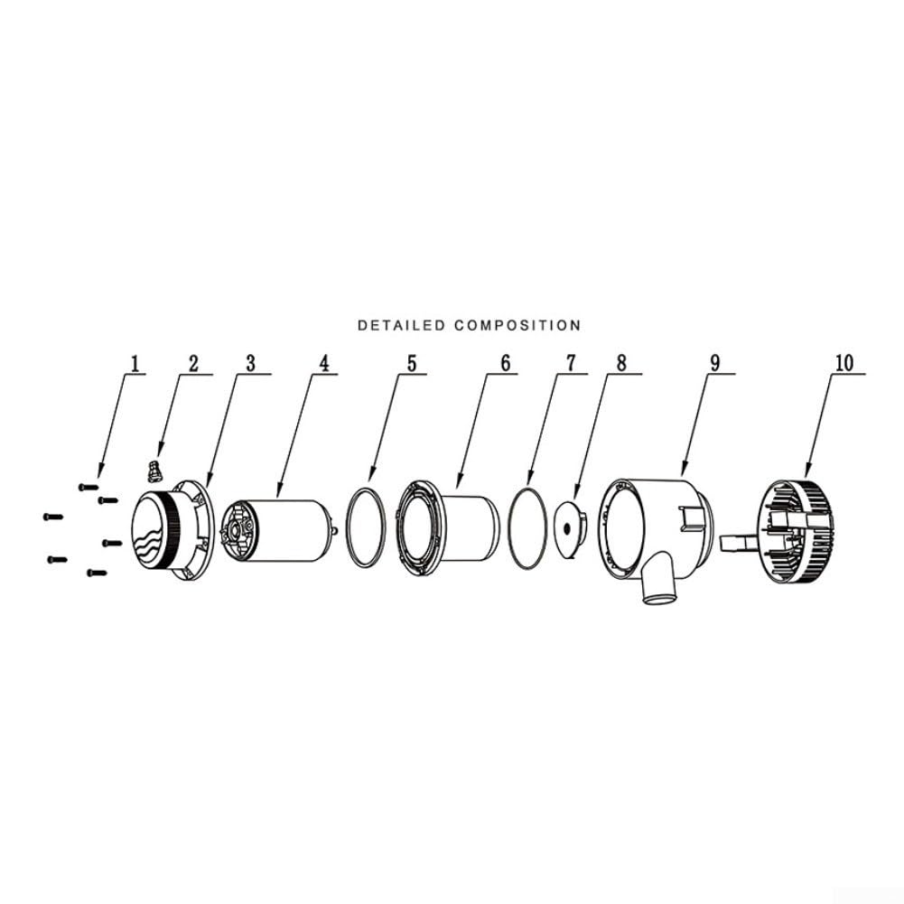 Pompa di Sentina 3700GPH 12V/24V DC per Barche | Flusso 3700GPH, voltaggio 12V/24V, rimozione acqua rapida, ideale per sentine grandi(G3700-80-24(24V))