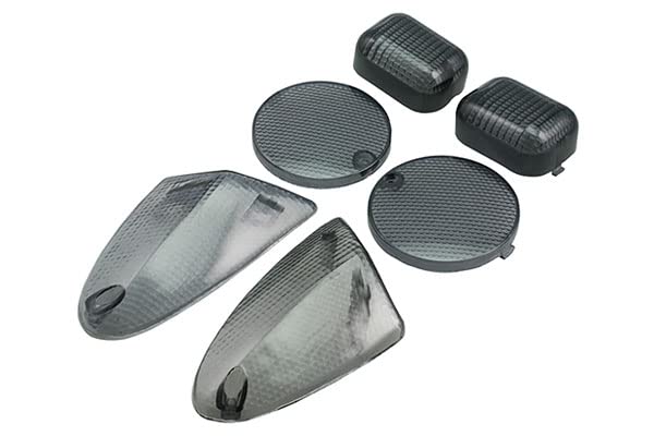STR8 Blinkergläser & Rücklicht Set - Schwarz Getönt Für Aprilia SR50
